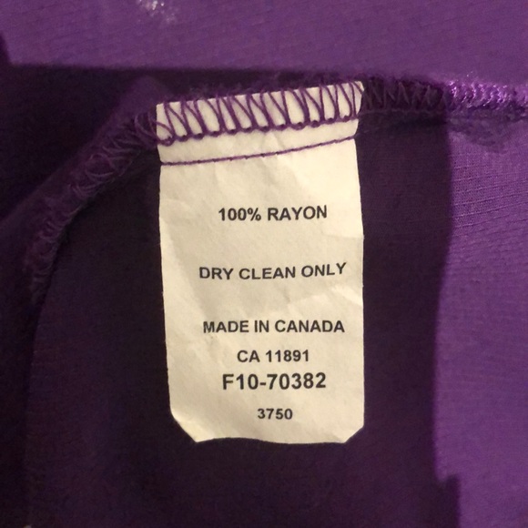 Plum button up tunic top - Picture 10 of 10